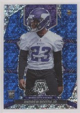 2022 Panini Mosaic Rookies No Huddle Blue Prizm 22/75 Andrew Booth Jr #386 0a6