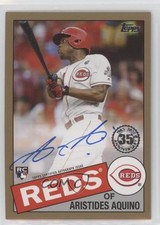 2020 Topps 1985 Baseball Gold 20/50 Aristides Aquino #85A-AAQ Auto 0a4s