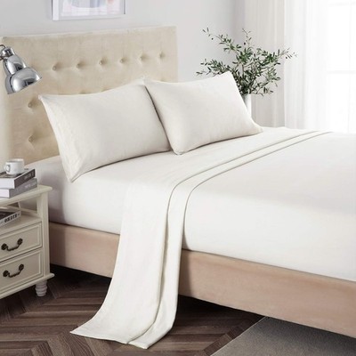 Lanest Housing Queen Sheet Set, 2400 Thread Count Soft Deep Pocket Microfiber Sh