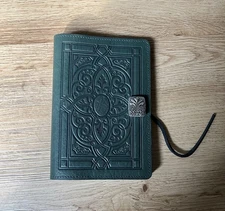 Oberon Design Florentine Small Journal In Green