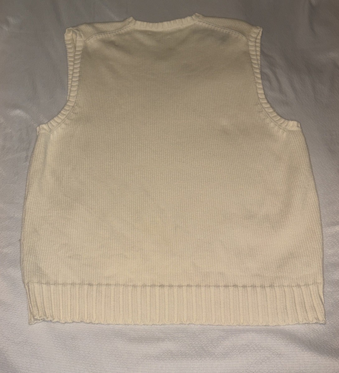Vintage 90s Polo Ralph Lauren Cotton V-Neck Sweater Vest Men's L