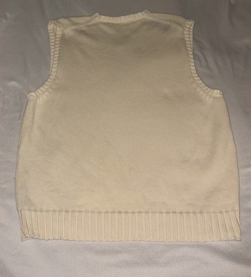 Vintage 90s Polo Ralph Lauren Cotton V-Neck Sweater Vest Men's L