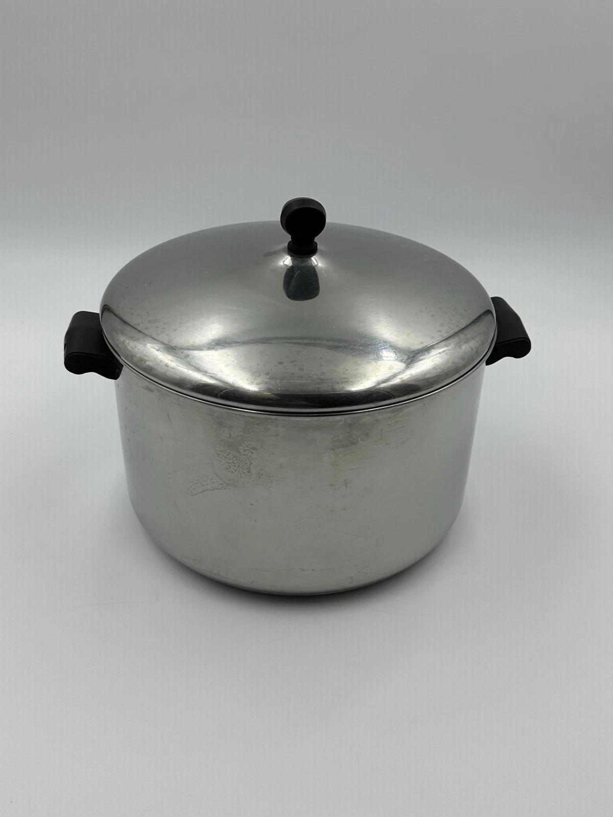 Farberware 8 Quart Stockpot Pan With Lid Stainless Steel Cooker USA Vintage