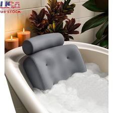 Luxury Bathtub Pillow Head Neck Support Spa Relaxation W/ Suction Cups New