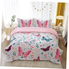 Comforter Set Size for Girls Kids Teens Lightweight Bed in A Full Butterfly