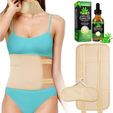 Castor Oil Pack Wrap Reusable for Waist and Neck, for Inflammation  Less Stress