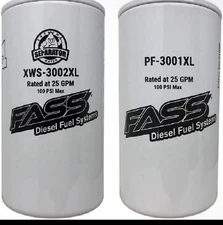 FASS Fuel Filter Combo XWS-3002XL PF-3001XL Fits Titanium Series Replaces FF3003