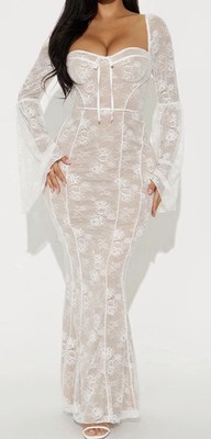 Fiona Lace Maxi Dress - Fashion Nova