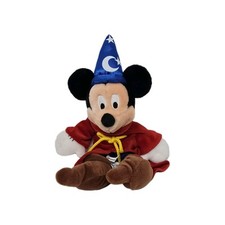 Walt Disney World Sorcerer Mickey Mouse Bean Bag 14" Plush Doll