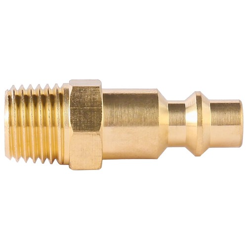 Brass 1/4-Inch NPT Male Industrial Air Hose Quick Connect Adapter,Air Coupler - Picture 5 of 5