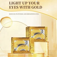 GOLD UNDER EYE CRYSTAL COLLAGEN GEL PAD GOLD 24K FACE MASK ANTI AGING WRINKLE