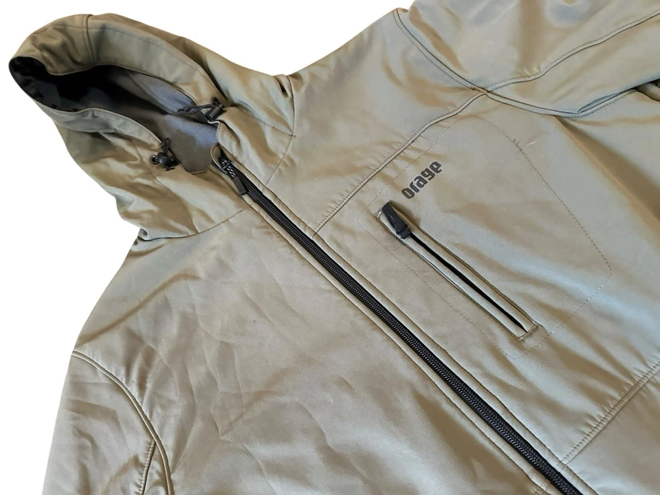 Chaqueta grande verde Orage Soft Shell Prime 05 para hombre Foto 3 de 4