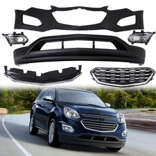 Complete Front Bumper Cover Kit w/Lights For 2016 2017 Chevrolet Equinox