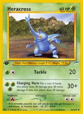 Pokemon Heracross 41/105 041/105 1st Edition MP Neo Destiny Uncommon
