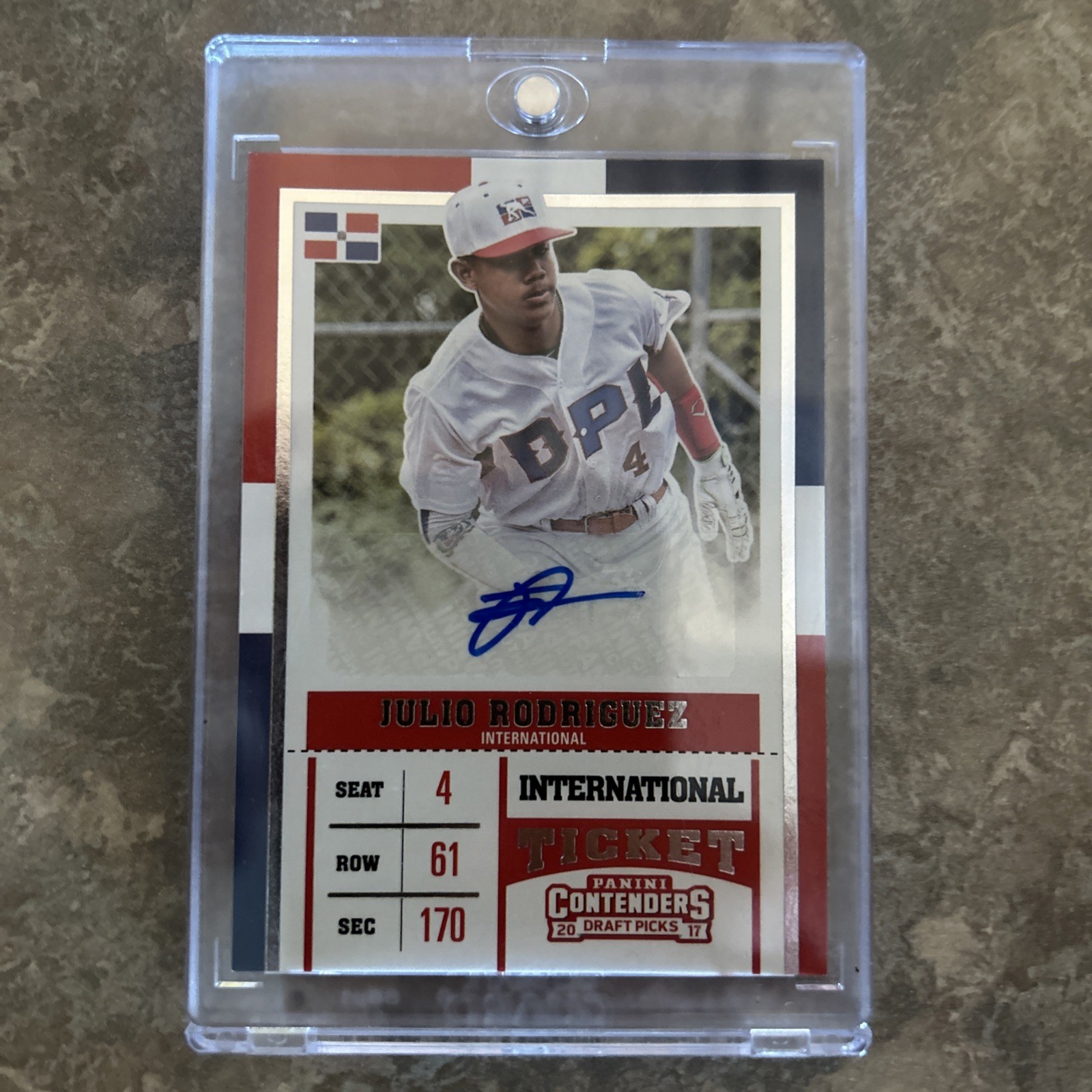 2017 Panini Contenders DP - International Ticket Autographs #3 Julio Rodriguez
