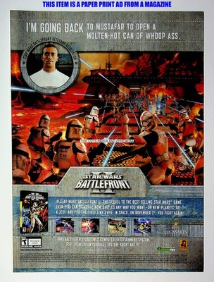 Star Wars Battlefront II Pandemic 2005 Trade Print Magazine Ad Poster ADVERT