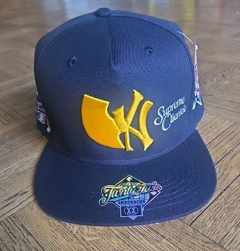 Twnty-Two Wu-Tang Wu New York NY Yankees Navy Hat SnapBack supreme Clientele NWT
