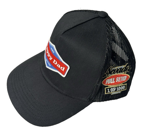 Happy Dad Hard Seltzer Nevada Trucker Hat Full Send 1 Of 1000 Limited Snapback