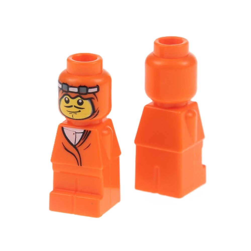 2X Lego Micro Figure Ramses Pyramid Adventurer Orange Character 3843 85863PB008