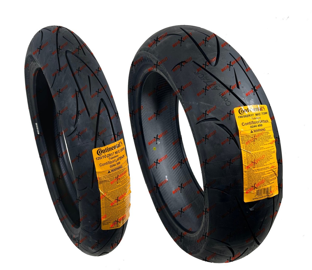 Conti Sport Attack 120/70-17 190/50-17 Front Rear Tire Set