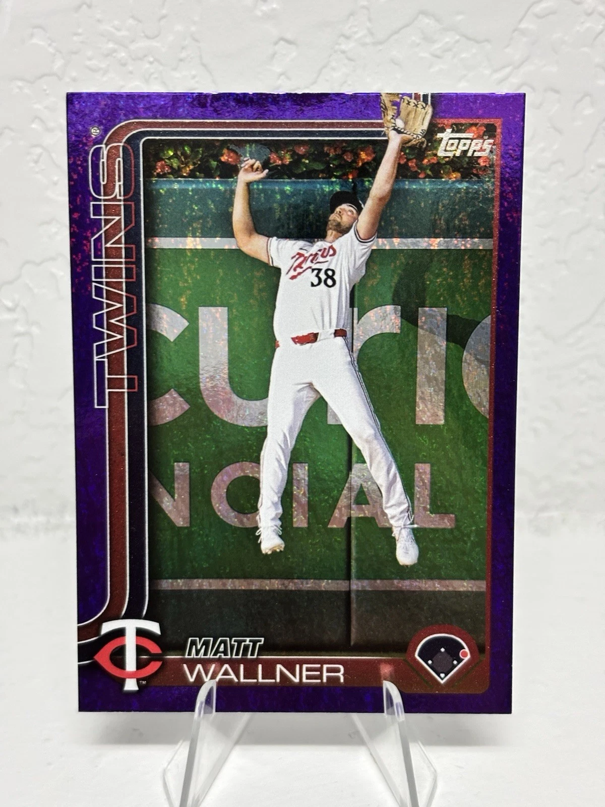 Matt Wallner Minnesota Twins #547 Topps Series 2 2025 Purple Holo Foil /250