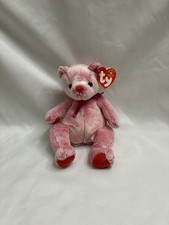 Ty Beanie Baby Babies Romance The Pink Bear 2001  Retired New With Mint Tags