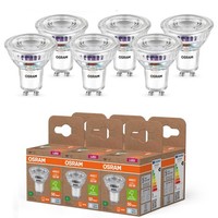 6Er Set Osram GU10 Led Strahler Besonders Effizient 100 ° 2,5W Wie 50W 4000K