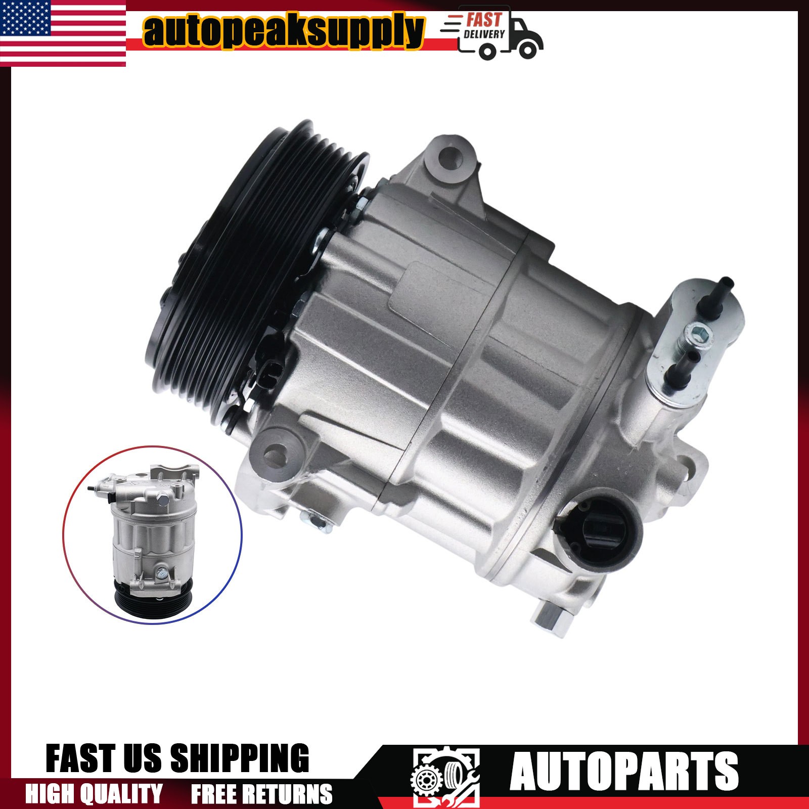 Maserati Levante 2015-2019 Compressor with bracket P/N 35232024F