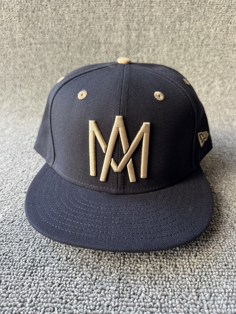 New Era Mexico Baseball 59FIFTY Fitted Hat Navy Tan 7 1 4 Retro