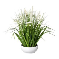 Gasper Kunstblume Wiesenblumen H 46 Cm Weiß Pflanze Kunstpflanze
