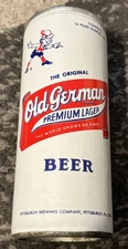 OLD GERMAN PREMIUM LAGER 16 Ounce BEER CAN PITTSBURGH BREWING COMPANY PA