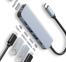 USB C Hub 4K HDMI USB 3.0 PD Charging Dock Adapter MacBook Samsung DeX TV