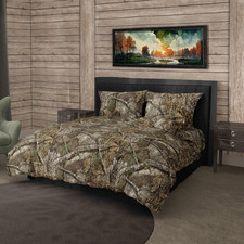 Realtree Woodland Design Camo 5 Piece Camouflage Bedding Set Complete Set