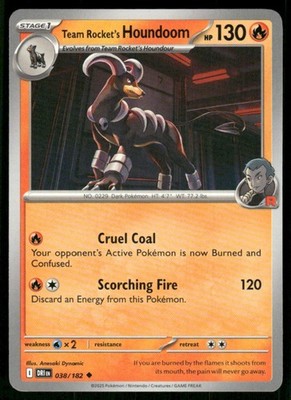 2025 Scarlet & Violet Series - Destined Rivals Team Rocket's Houndoom Uncommon