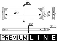 Ölkühler Automatikgetriebe PREMIUM LINE MAHLE CLC 64 000P für MERCEDES VITO W447