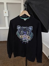        Kenzo Paris Embroidered Tiger Sweatshirt Rare Retro Y2K Size S
