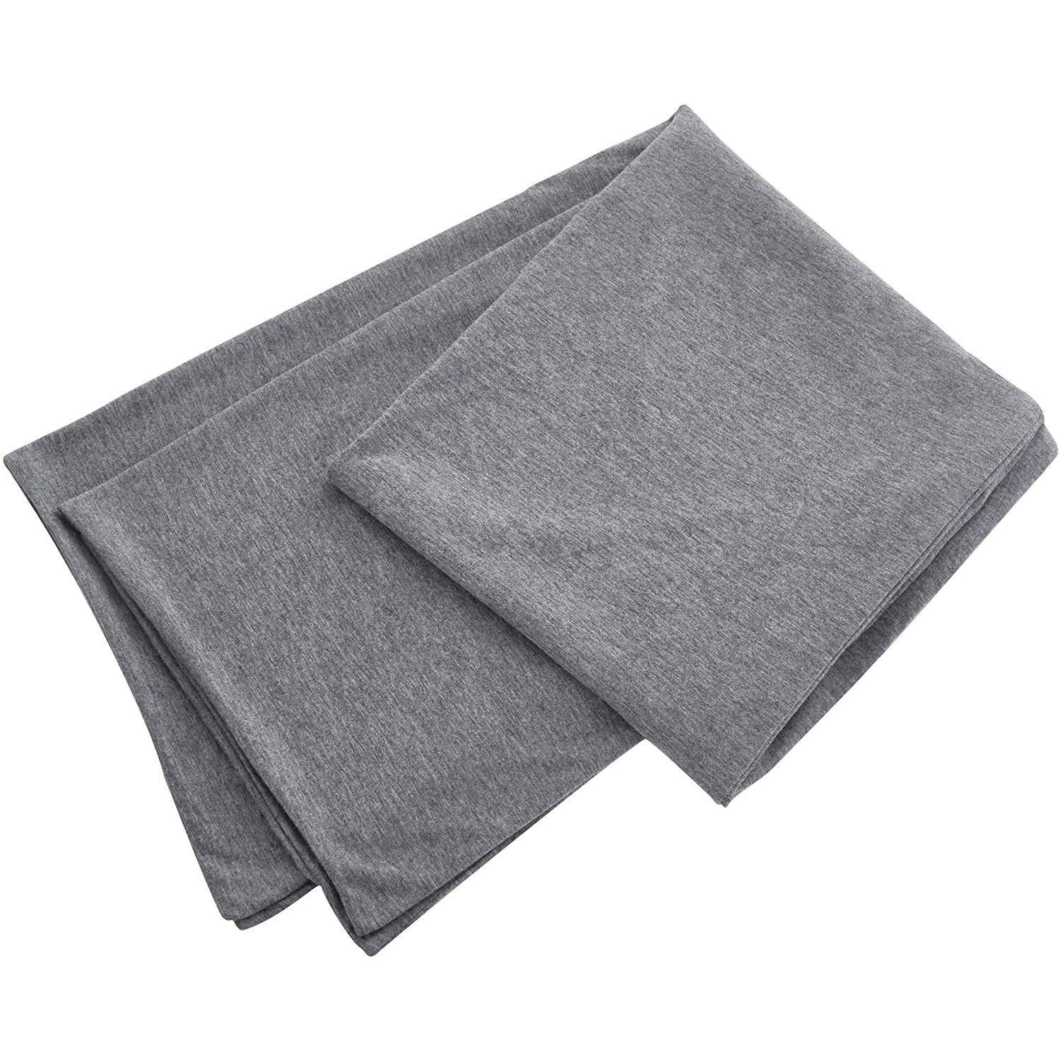 Oubonun 100% Jersey Cotton Body Pillow Cover with Zipper - Luxury Soft Remova...