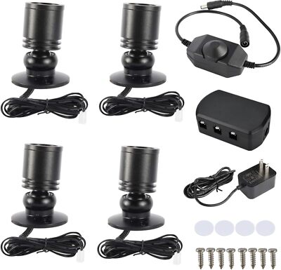 4 Pack Dimmable USB Mini LED Spotlight Jewelry Showcase Display Light 3000k