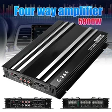 5800W Watt 4-Channel Car Truck Amplifier Stereo Audio Speaker Amp Device W9K9
