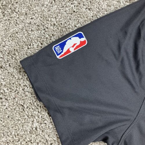 Nike Dri-FIT NBA Authentics 76ers Basketball Polo Shirt Gray Men's Size L-Tall - Picture 3 of 9