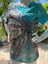 ART TO WEAR!! BUTTERFLY TOP