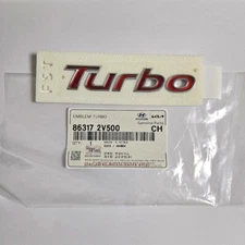 Genuine OEM 863172V500 Turbo Trunk Tail Gate Emblem For Hyundai Veloster