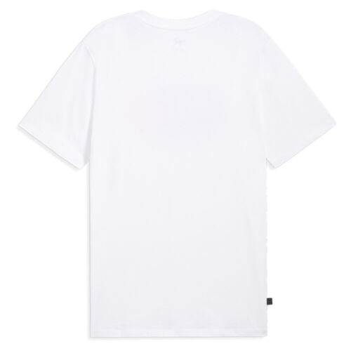 PUMA Graphics Execution Crew Neck Short Sleeve T-Shirt Mens White Casual Tops 68 - Picture 2 of 2