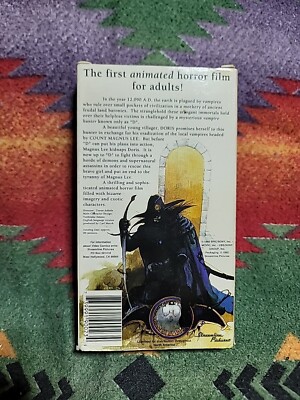 Vampire Hunter D VHS Tape Extremely Rare Streamline Pictures Vampire Hunter D VHS Tape Extremely Rare Streamline Pictures