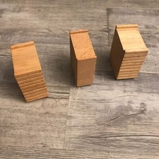 3X WOODEN RAILWAY TRAIN TRACK RISERS THOMAS FRIENDS. BRIO. IKEA