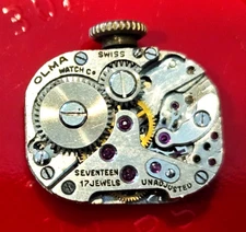 VINTAGE~OLMA~17J SWISS CLINTON WATCH MOVEMENT