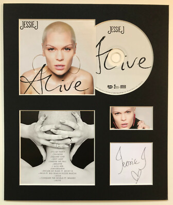JESSIE J - Signed Autographed - ALIVE - Album Display