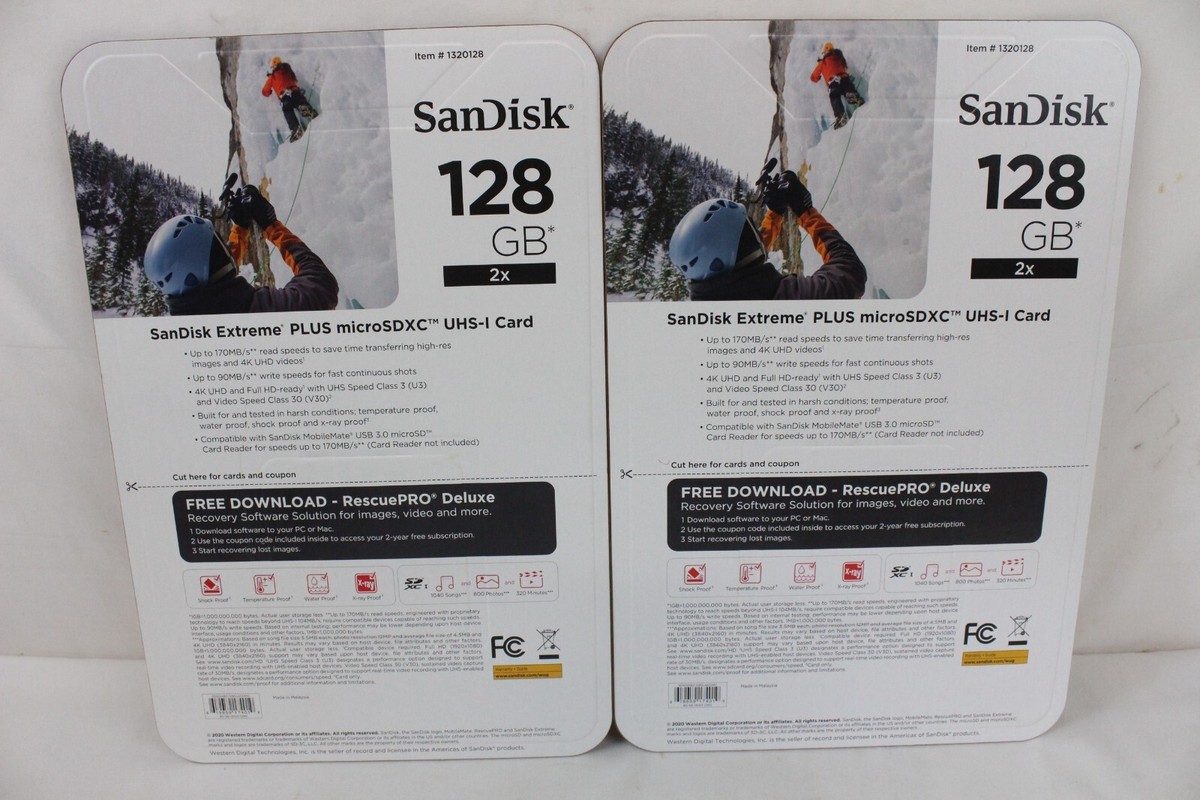 SanDisk Extreme PLUS SDXC UHS-I 128GB 2点 Amazon.com: SanDisk 128GB Extreme Plus microSDXC UHS-I