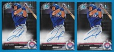 JOSE TREVINO 2017 BOWMAN CHROME 1ST AUTO 3 CARD RC LOT NY YANKEES
