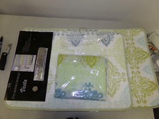 NEW EHF 98715 15pc shower curtain set with Bath Mat  FREE SHIPPING 